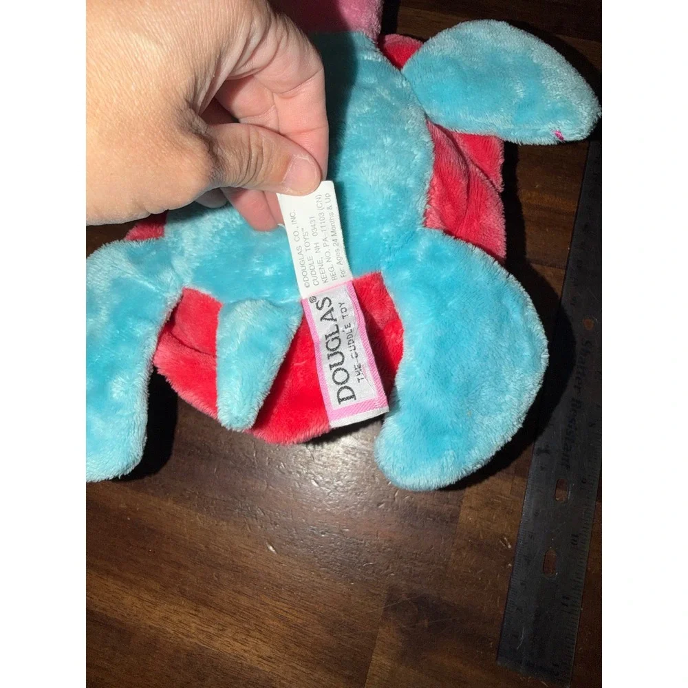 Douglas The Cuddle Toy Sea Turtle Plush Leopard Print Flower Shell Pink Blue 10
